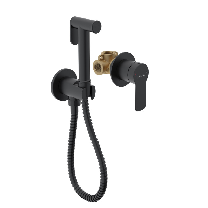 VOLLE LIBRA набір гігієнічний (змішувач прихованого монтажу з гігієнічним душем), de la noche, (1521.160104)