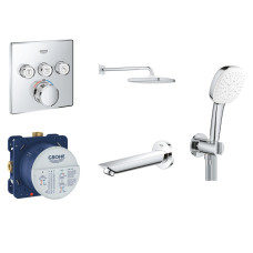 Grohe UA26415SC6Grohtherm SmartControl Набір для комплектації душа, 3 споживачі rohtherm SmartControl Набір для комплектації душа, 3 споживачі  (UA26415SC6)