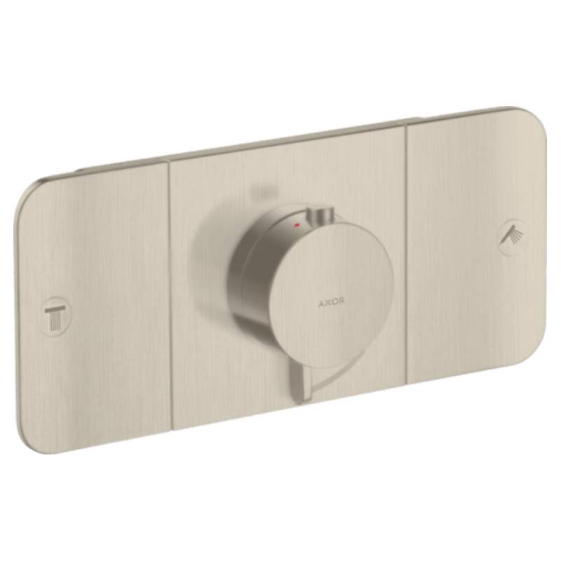 Axor ONE термостат для 2х споживачів, ПМ, колір шліфованний нікель, (45712820)