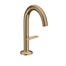 Axor ONE Select змішувач для умивальника 140, зі зливним гарнітуром push-open, шліфованнабронза, (48010140)