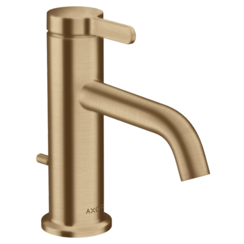 Axor ONE змішувач для умивальника 70 одноважільний, з pop-up зливним гарнітуром, шліфованна бронза, (48000140)