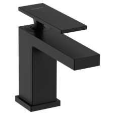 Hansgrohe TECTURIS E смеситель для умывальника 80, однорычажный, Eco Smart, Сool Start, цвет черный матовый, (73002670)
