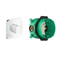 Hansgrohe PURAVIDA Термостат для ванни СМ+IBOX universal прихована частина для змішувача, (15770400+01800180)