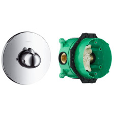 Hansgrohe Ecostat Термостат для душа+IBOX universal скрытая часть для смесителя, (15710000+01800180)