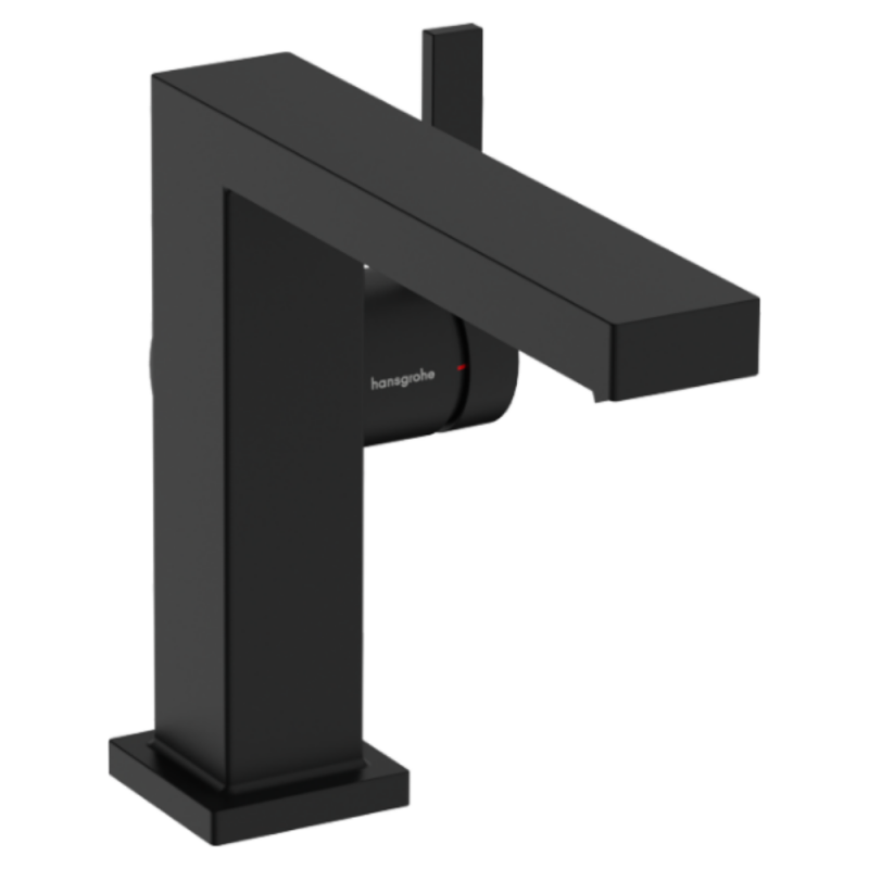 Hansgrohe TECTURIS E смеситель для умывальника 110, однорычажный,CoolStart, push-open, цвет черный матовый, (73020670)