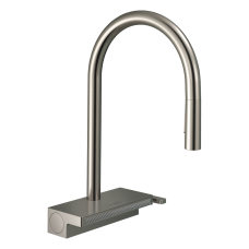 Hansgrohe AQUNO SELECT M81 змiшувач для кухнi, одноважiльний 170, з витяжним виливом, 3jet, sBox, нержавiюча сталь, (73831800)