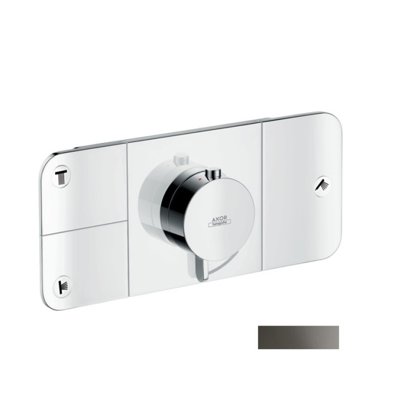 Axor One Термостат для 3 споживачів, прихований монтаж, шліфований чорний хром, (45713340)