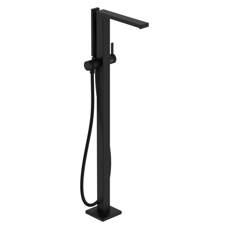 Hansgrohe TECTURIS Езмішувач для ванни, окремостоячий, колір чорний матовий, (73445670)