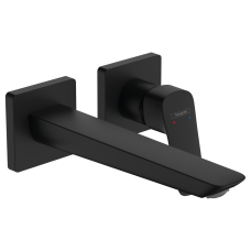 Hansgrohe LOGIS смеситель для умывальника, однорычажный, настенный, СМ, цвет черный матовый, (71256670)