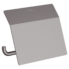 Hansgrohe ADDSTORIS тримач туалетного папіру з кришкою, шліфованний чорний хром, (41753340)