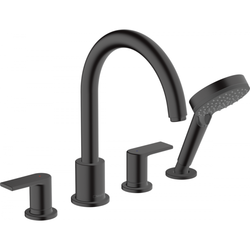 Hansgrohe VERNIS SHAPE змішувач на борт ванни, на 4 отв, чорний матовий, (71459670)
