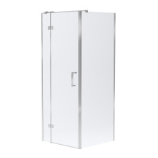 VOLLE SOTA 90-C душевая кабина 90*90*200 см квадратная, реверсивная, распашная, профиль хром, стекло прозрачное, (1038.124501)