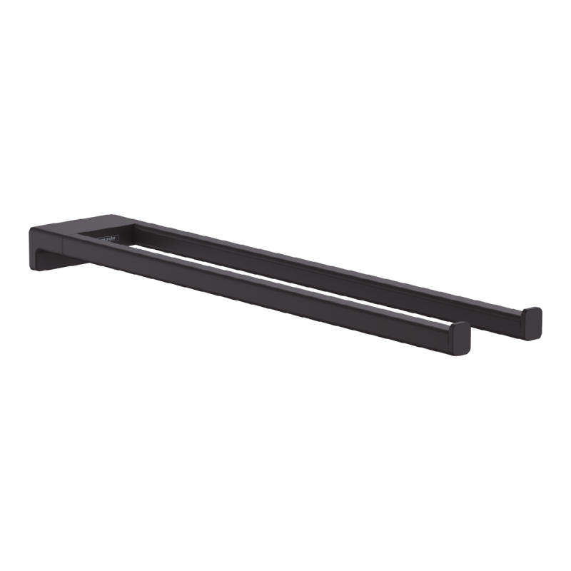 Hansgrohe ADDSTORIS держатель для полотенца, двойной, цвет черный матовый, (41770670)