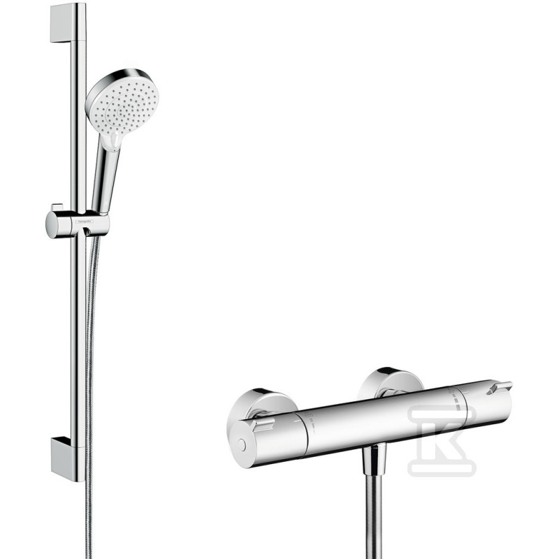Hansgrohe CROMETTA Vario/Ecostat душевой набор 0,65м, 1001 CL Combi,белый/хром, (27812400)