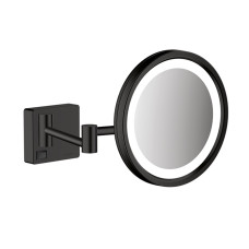 Hansgrohe ADDSTORIS зеркало косметическое, с подсветкой, черный матовый, (41790670)