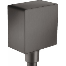 Hansgrohe FIXFIT SQUARE шлангове з`єднання із захистом зворотнього току, без шарніру, шлифований чорний хром, (26455340)