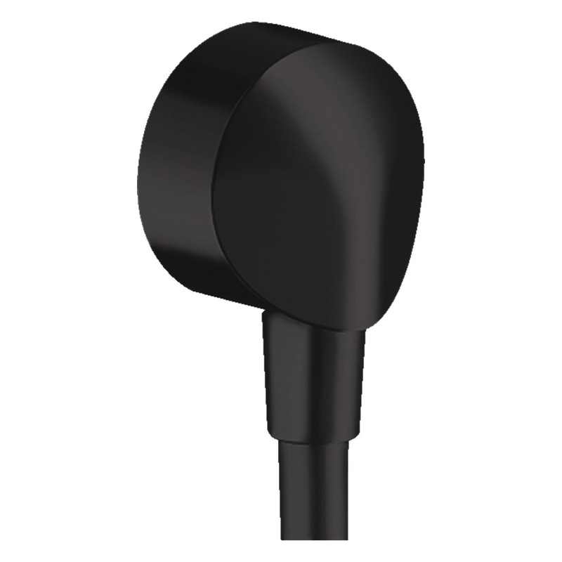 Hansgrohe FIXFIT E шлангове під`єднання, 1/2`, без клапану зворотнього току води, внутрiшня частина з латунi, колiр чорний матовий, (27454670)