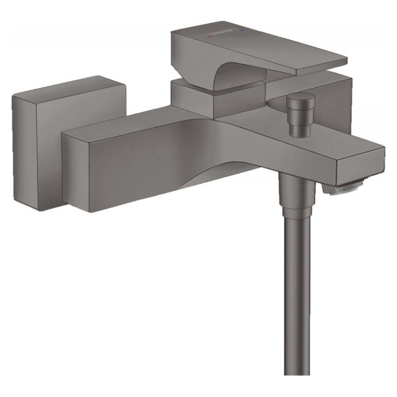 Hansgrohe METROPOL змiшувач для ванни, одноважiльний, з ричаговою рукояткою, ВМ, шлiфований чорний хром, (32540340)