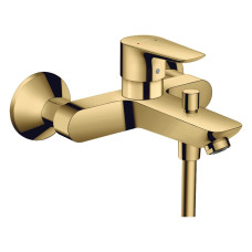 Hansgrohe TALIS E змiшувач для ванни, одноважiльний, зовнiшнього монтажу, полiроване золото, (71740990)