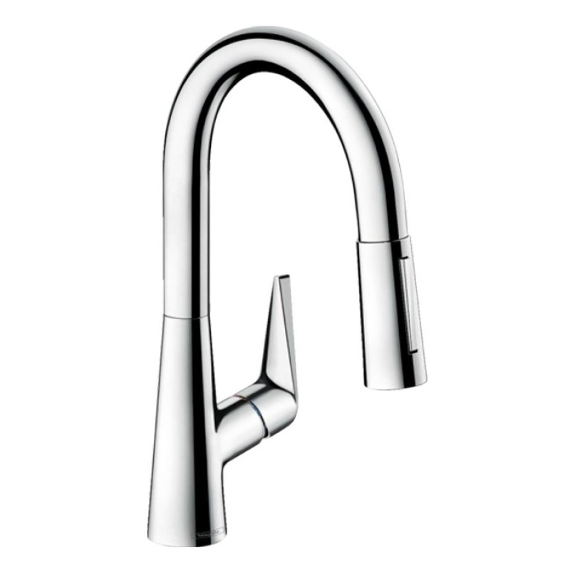 Hansgrohe Talis S Змiшувач для кухнi 160, одноважiльний, з висувним душем, хром, (72815000)
