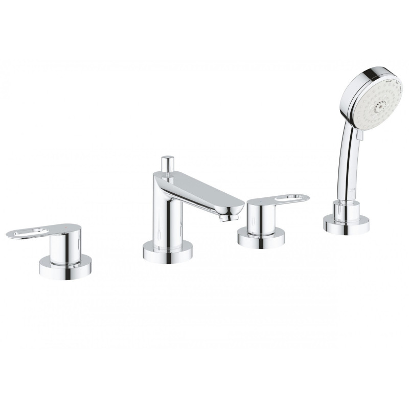 Grohe BauLoop Змішувач двовентильний на борт ванни з душем, хром, (2511900A)
