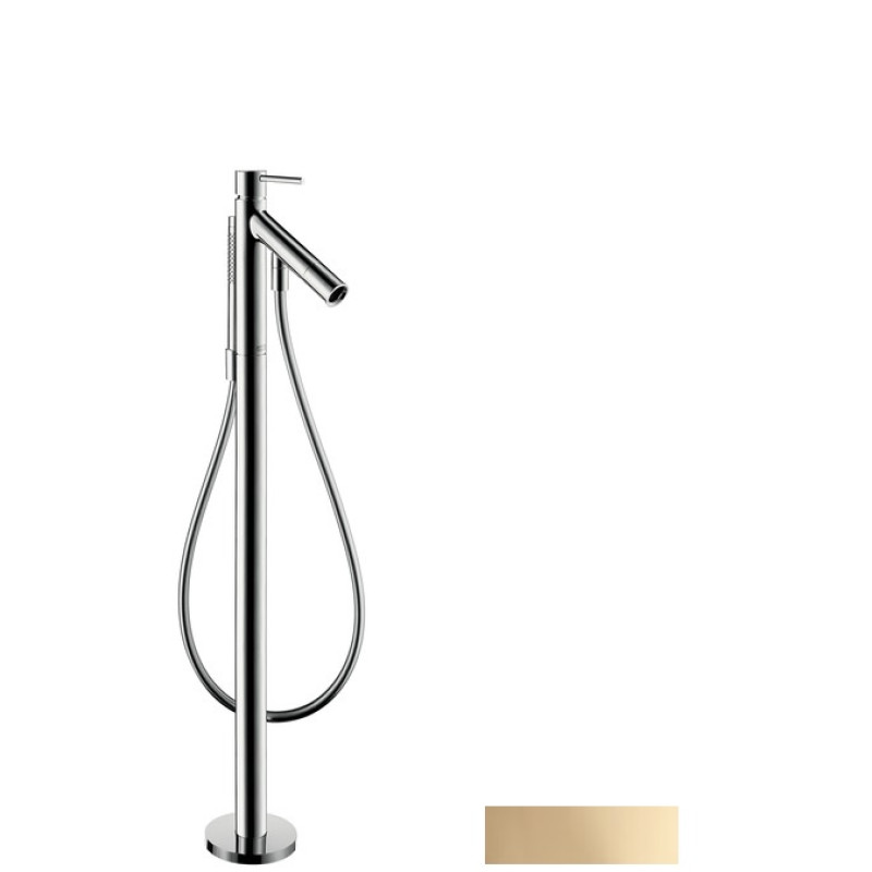 Axor Starck Смеситель для ванны, однорычажный, напольный, цв полир. бронза, (10456130)