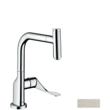 Axor Citterio Змішувач для кухні, одноважiльний, з висувною лійкою, кол нерж сталь, (39861800)