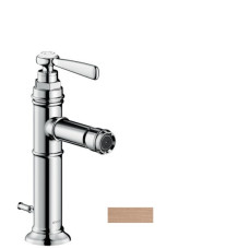 Axor Montreux Змішувач для біде одноважiльний, зі зливним гарнітуром, кол. шліф. червоне золото, (16526310)