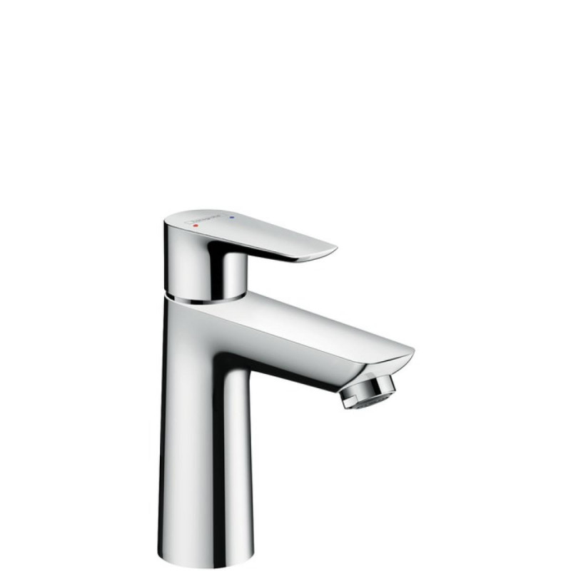 Hansgrohe Talis E Змiшувач для раковини 110, одноважiльний, без зливного гарнитура, хром, (71712000)