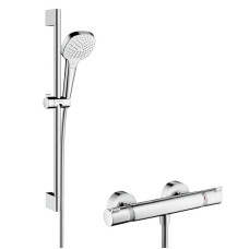 Hansgrohe Croma Select E Vario Combi Душевий набір0.65 м з термостатом, білий/хром, (27081400)