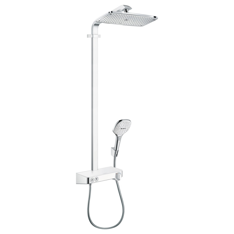 Hansgrohe Raindance Select E 360 1jet ST Showerpipe Душова система, білий/хром, (27288400)