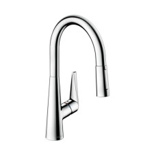 Hansgrohe Talis S Змішувач для кухні, одноважiльний, з висувною лійкою, колір нержавіюча сталь, (72813800)