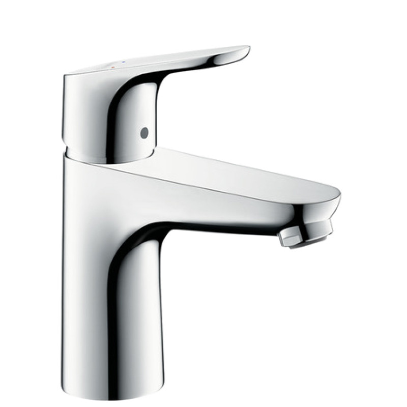 Hansgrohe Focus Змішувач для раковини, одноважiльний, без зливного гарнитура, LowFlow, хром, (31513000)