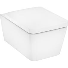 Hansgrohe ELU PURA Q унітаз підвісний 54*36,6см AquaFall Flush, в комплекте з сидінням з функцією SoftClose and QuickRelease, (60293450)