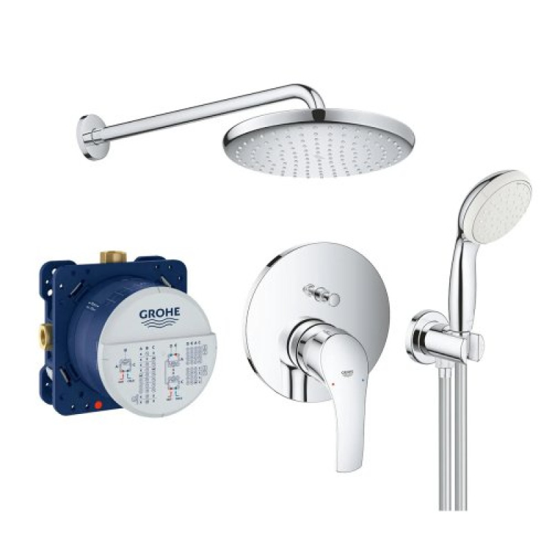 Grohe Душова система із змішувачем Eurosmart New Tempesta 250 (UA26416SC3)