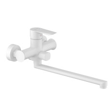 IMPRESE Змішувач для ванни Vaclav, довгий вилив, білий, 35 мм (f03206403AB)