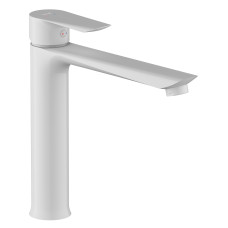 IMPRESE Змішувач для умивальника Vaclav, високий, білий, 35 мм (f03506403AB)