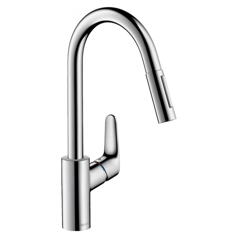 Hansgrohe Змішувач одноважільний для кухні Talis M41 з витяжним душем (73880000)