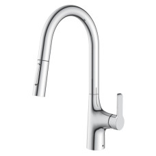 IMPRESE Змішувач для кухні LIBEN, висувна лійка, хром, 35 мм (55905)