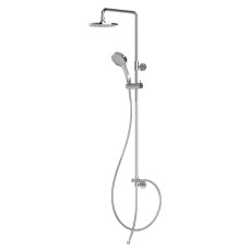 VOLLE DIOS система душова (без змішувача, верхній душ 200 мм ABS коло, ручний душ 100 мм 1 режим, шланг 150 см), cromo, (1536.090101)