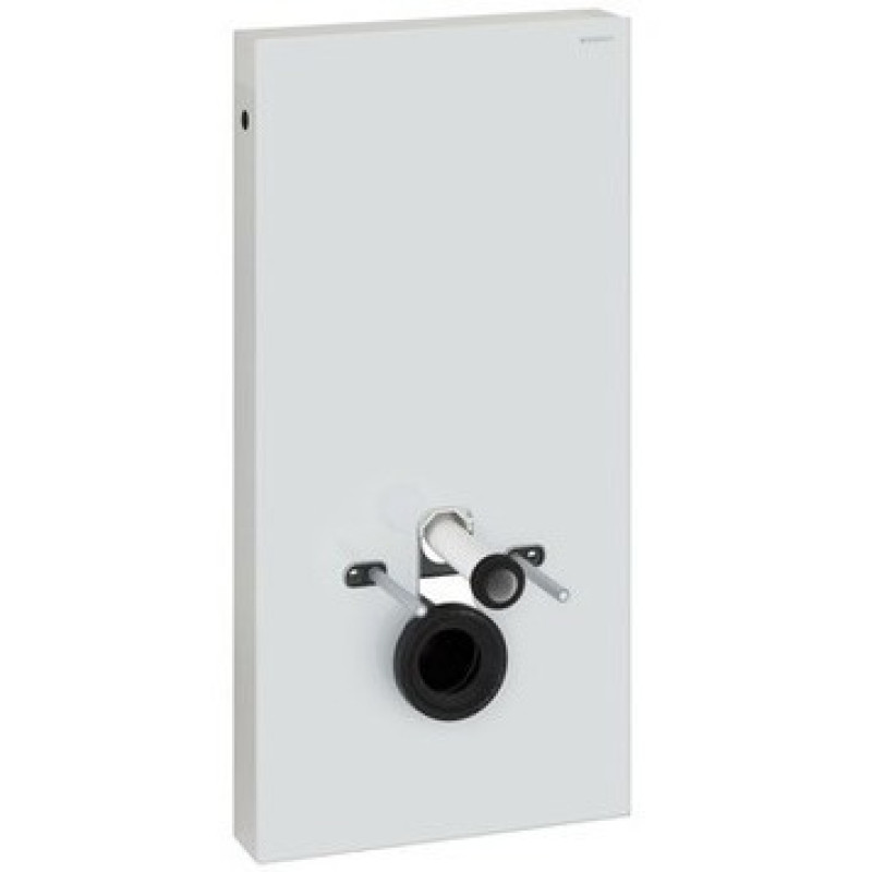 Geberit Monolith Інсталяція для підвісного унітазу, H101, підключення знизу, біле скло, (131.021.SI.5)