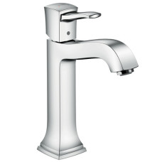 Hansgrohe Metropol Classic Змішувач для раковини в формі тазу 160, одноважiльний, зі зливним гарнітуром, хром, (31302000)