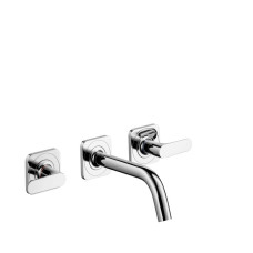 Axor Citterio M Змiшувач для раковини, на 3 отвори, з виливом 166 мм, настiнн. прихов.монтаж, хром, (34313000)