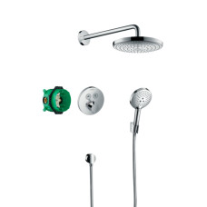 Hansgrohe ShowerSet Raindance Select S / ShowerSelect S Душовий набір (верхній, ручний душ, ibox, термостат), (27297000)