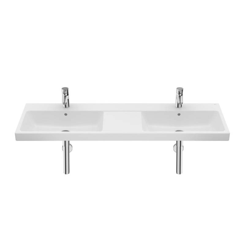 ROCA GAP умивальник подвійний 140*46 см, з двома отворами під змішувач та переливом, (A3270MU000)