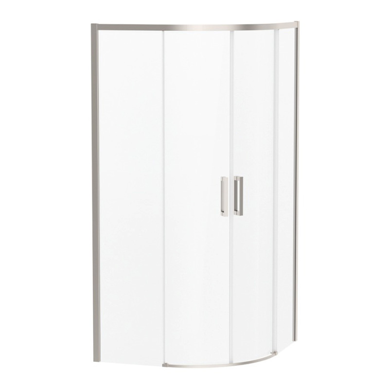 VOLLE SOLO душова кабіна 90 * 90 * 195 см, профіль cepillado níquel, скло прозоре 6мм, без піддону, (1010.114502)