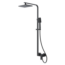 VOLLE SISTEMA L система душова (змішувач для душа, верхній душ 260*188 мм ABS, ручний душ 86 мм 1 режим, шланг 150 см), de la noche, (1582.090204)
