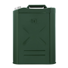 2E Каністра паливна вертикальна 40л метал 1мм, 5.2кг, зелений (2E-JCM40S)