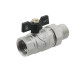 Raftec Кран кульовий з американкою BLACK PN40 ВЗ 3/4" метелик DRBS2