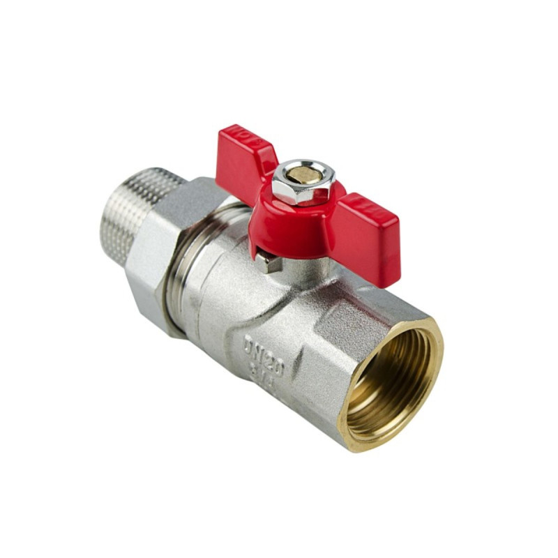 Raftec Кран кульовий з американкою RED PN40 ВЗ 1/2" метелик CSA-011